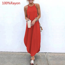 將圖片載入圖庫檢視器 Sexy Sleeveless Summer Long Dresses