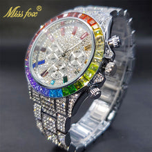 Load image into Gallery viewer, Luxury Gold Men's Watch Waterproof Stainless Steel Iced Bracelet