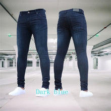Load image into Gallery viewer, Men's Pants Retro Washing Zipper Stretch Jeans