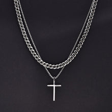 Load image into Gallery viewer, Vnox Mens Cross Necklaces