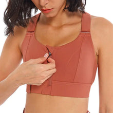 Load image into Gallery viewer, Women's Extra Support Zip Up Sports Bra