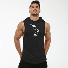 Load image into Gallery viewer, Men's Hooded Fitness Tank