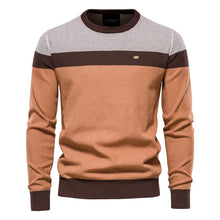Load image into Gallery viewer, Spliced Cotton Men's Sweater