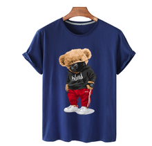 Load image into Gallery viewer, Bear Print Men's Cotton T Shirt
