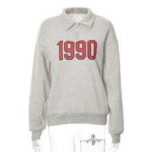 Load image into Gallery viewer, 1990 1/4 Zip-Up Fleece Hoodie