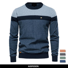 Load image into Gallery viewer, Spliced Cotton Men's Sweater