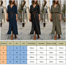 將圖片載入圖庫檢視器 Women Summer V Neck Boho Party Beach Dress Woman Solid Color Long Maxi Dresses Ladies Holiday Casual Sundress Female Clothes