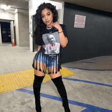 Load image into Gallery viewer, ODB Graphic Print Tassel Tee