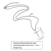 Load image into Gallery viewer, Vnox Mens Cross Necklaces