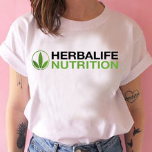 Load image into Gallery viewer, Herbalife Wellness Women T-Shirt Funny Herbalife Girl Casual T-Shirt Tops Workout Tees Summer Short Sleeve T-Shirts