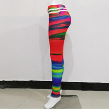 將圖片載入圖庫檢視器 Sexy Women's Leggings Stretchy High Waist Printing Butt Lift Pants Hip Push up Workout Stretch Trousers Fitness Pants