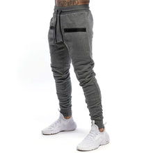 將圖片載入圖庫檢視器 New Mens Jogger Zip pocket Sweatpants Man Gyms Workout Fitness Cotton Trousers Male Casual Fashion Skinny Track Pants Winter