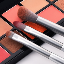 將圖片載入圖庫檢視器 Eyebrow and Eye Shadow Makeup Brushes Silver Set