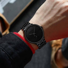 Load image into Gallery viewer, Blacked Out Metallic Wristwatch