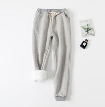 將圖片載入圖庫檢視器 Winter Women Long Trousers Warm Thick Lamb Cashmere Harem Pants