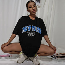 Load image into Gallery viewer, 2023 New Womens T-Shirts New York Fashion Short Sleeve T-Shirt USA Letter Print Graphic Tee Shirts Summer Casual Clothes Tops