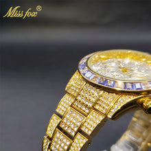 Load image into Gallery viewer, Luxury Gold Men's Watch Waterproof Stainless Steel Iced Bracelet