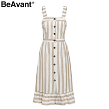 Load image into Gallery viewer, Striped Cotton Sundress