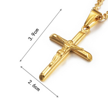 Load image into Gallery viewer, Gold Plated Cross Necklace