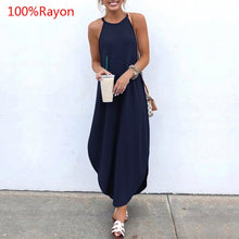 將圖片載入圖庫檢視器 Sexy Sleeveless Summer Long Dresses