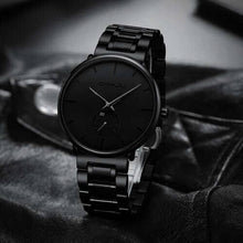 Load image into Gallery viewer, Blacked Out Metallic Wristwatch