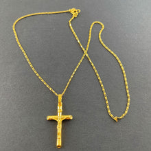 Load image into Gallery viewer, Gold Plated Cross Necklace