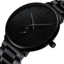 Load image into Gallery viewer, Blacked Out Metallic Wristwatch