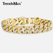 Load image into Gallery viewer, Miami Curb Cuban Chain Bracelet For Men Gold